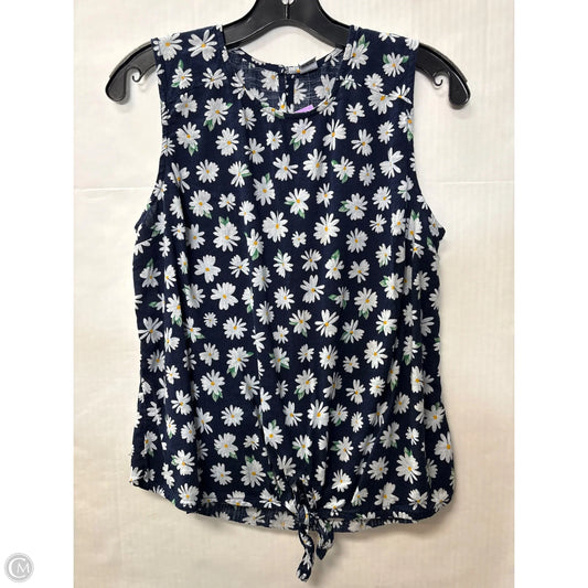 Top Sleeveless By Old Navy In Navy, Size: M