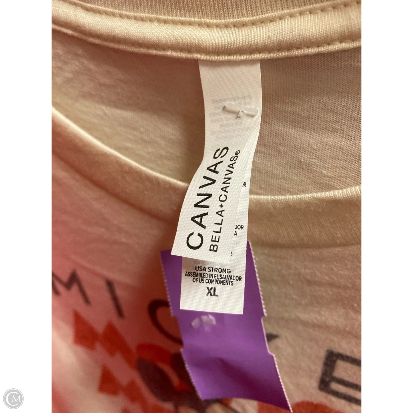 Top Short Sleeve By Bella + Canvas In Yellow, Size: Xl