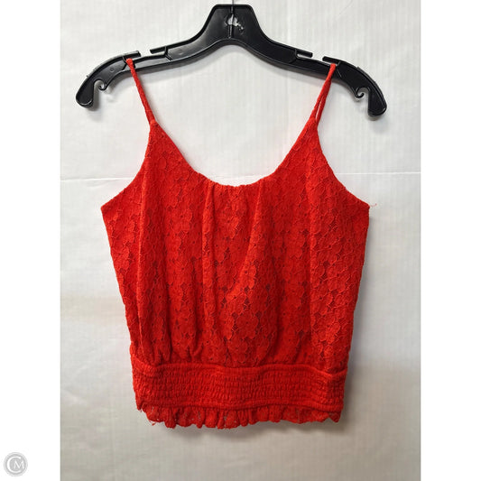 Top Sleeveless By Clothes Mentor In Orange, Size: S