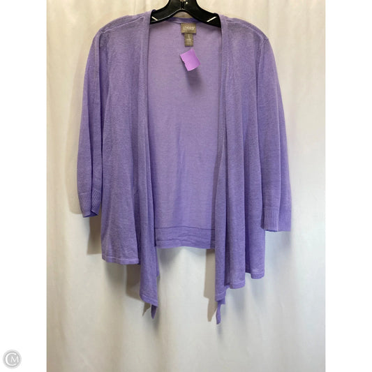 Cardigan By Chicos In Purple, Size: M