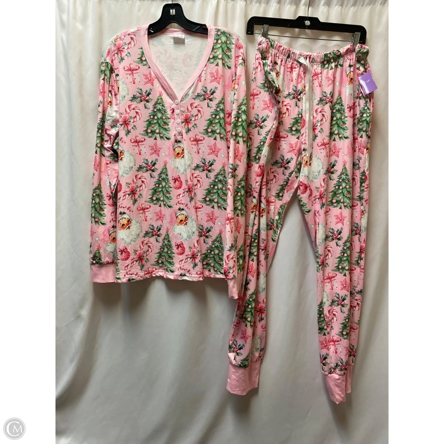 Pajamas 2pc By Clothes Mentor In Pink, Size: 3x