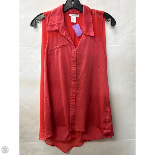 Top Sleeveless By Esley In Red, Size: S