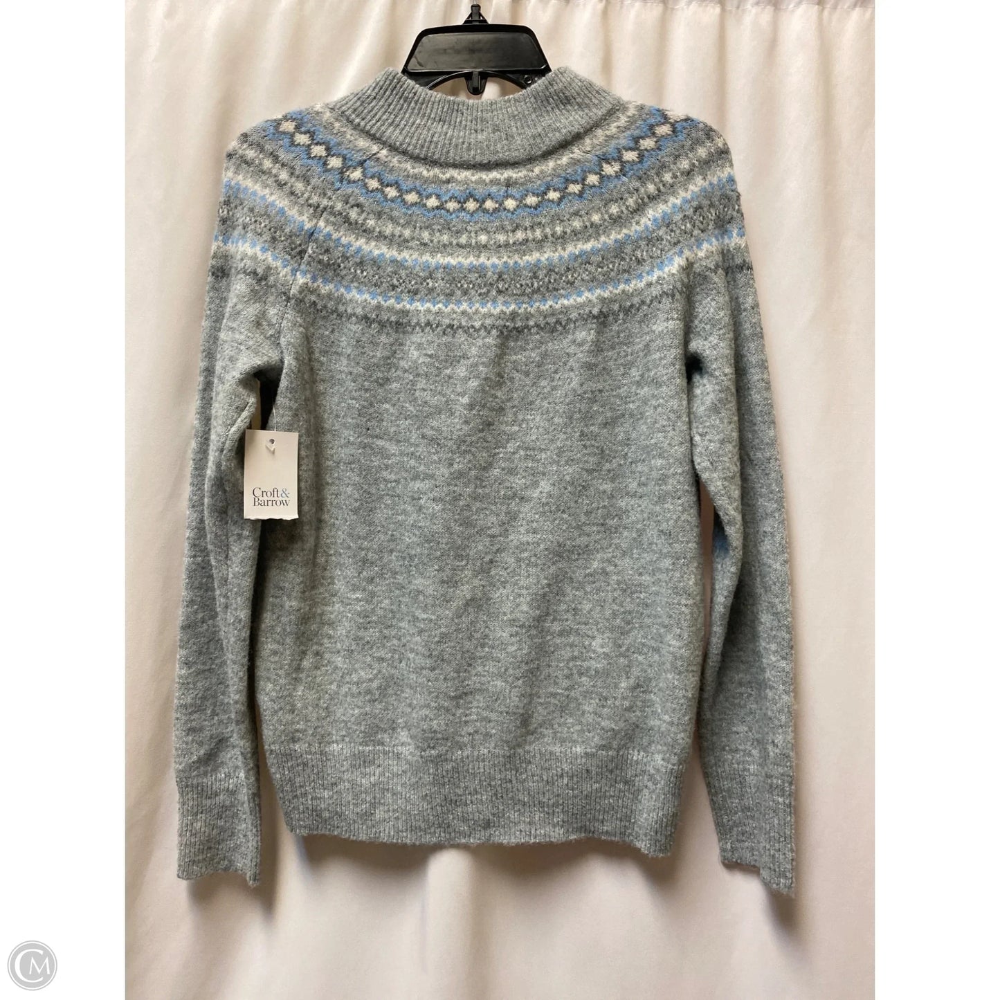 Sweater By Croft And Barrow In Grey, Size: S
