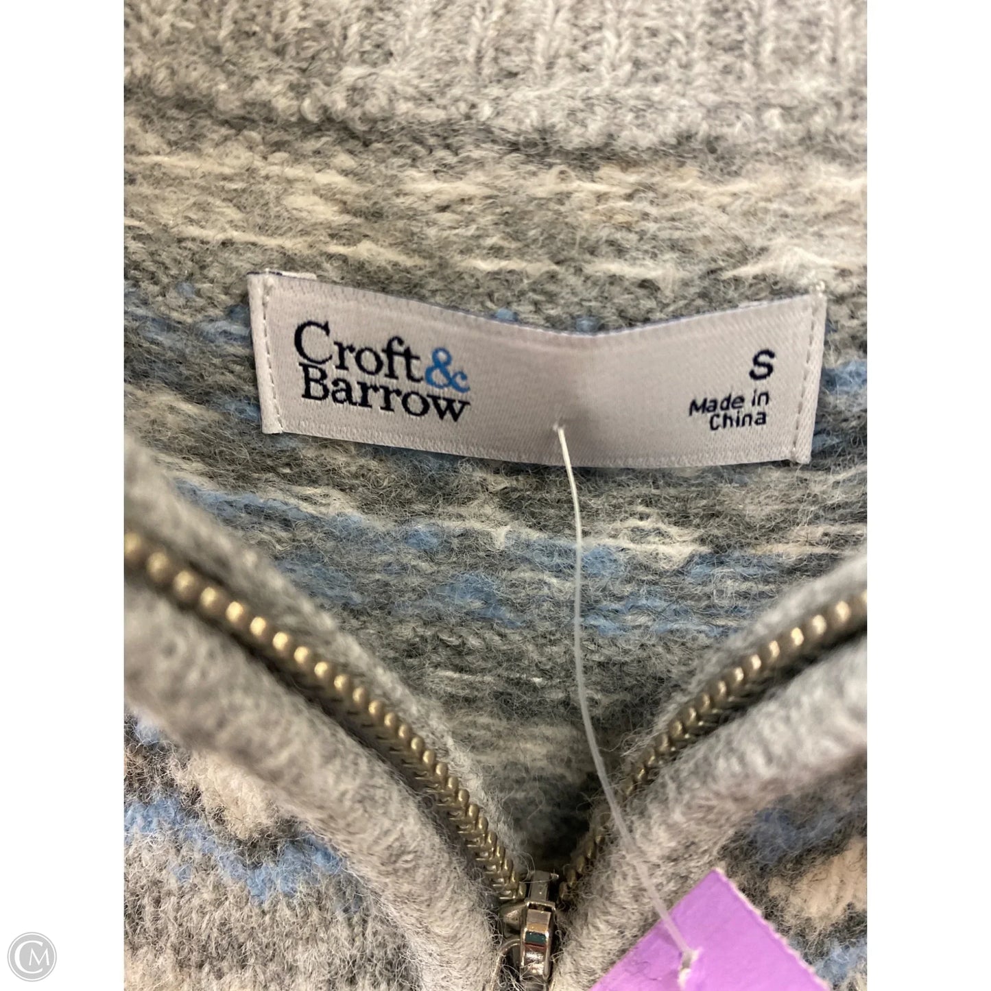 Sweater By Croft And Barrow In Grey, Size: S