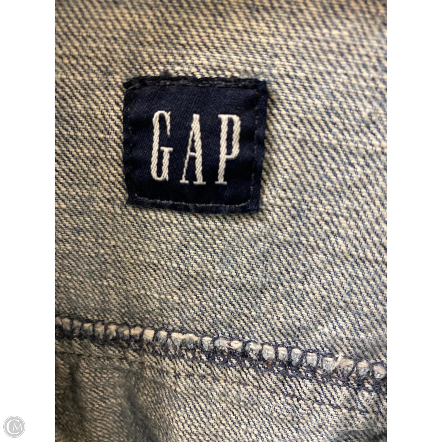 Jacket Denim By Gap In Blue Denim, Size: M