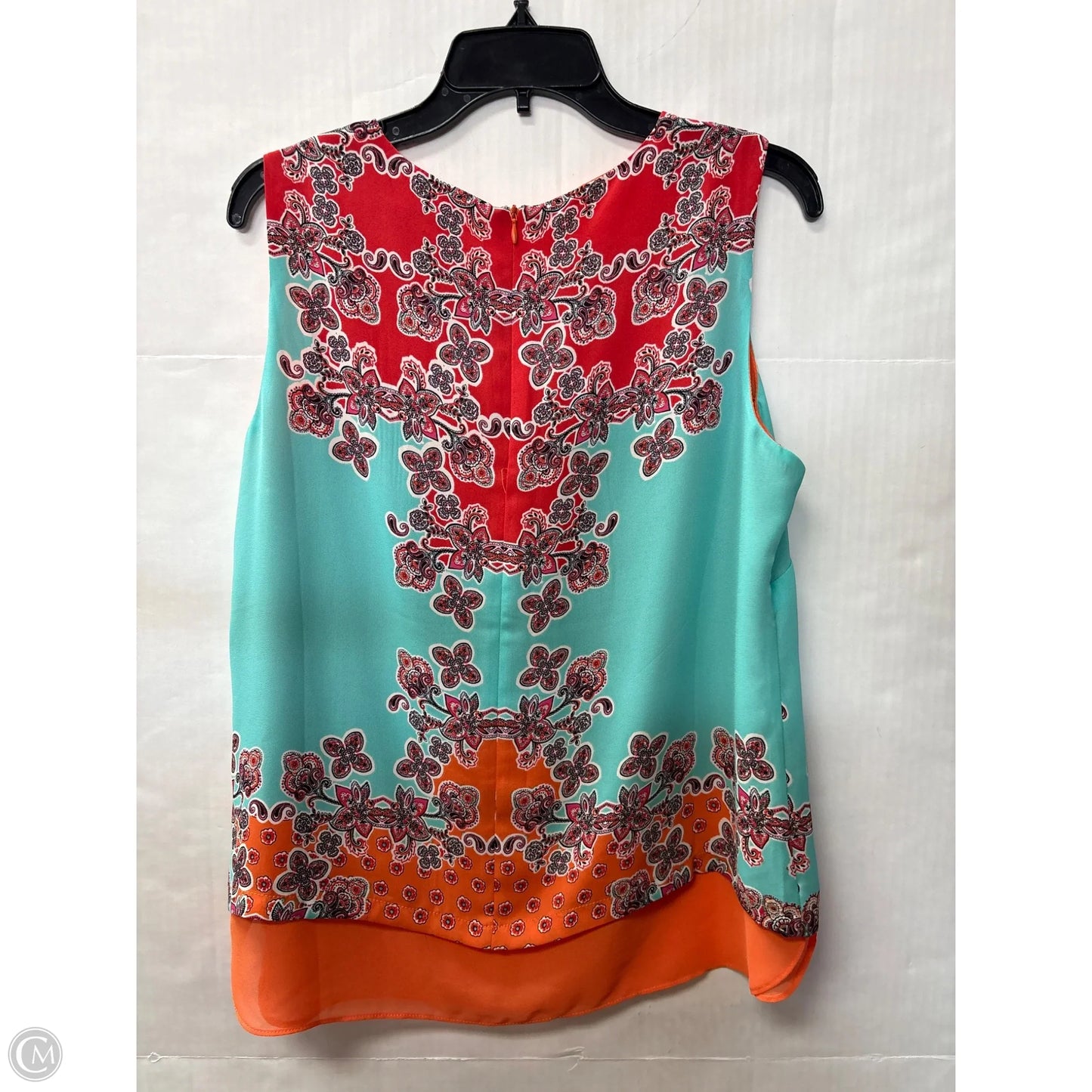Top Sleeveless By Rose And Olive In Orange, Size: L