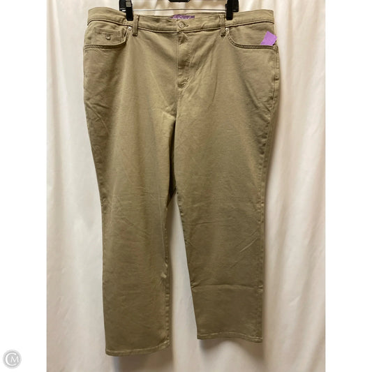 Pants Lounge By Gloria Vanderbilt In Beige, Size: 22