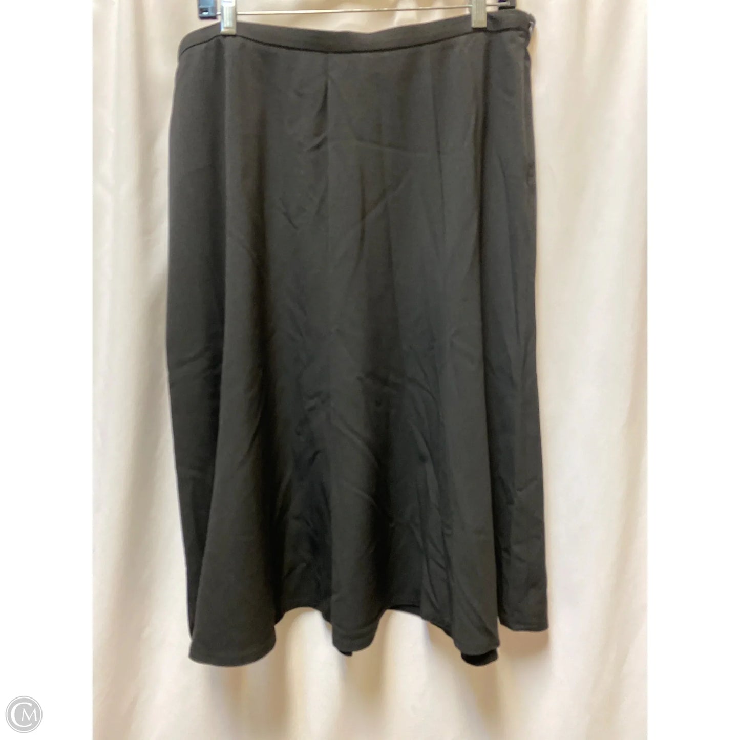 Skirt Midi By Kim Rogers In Black, Size: 16