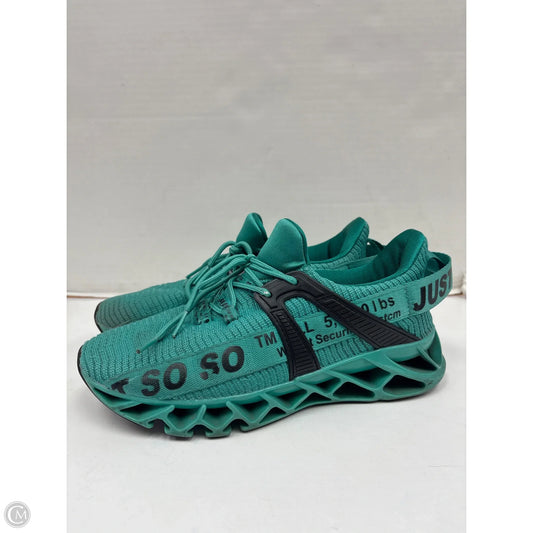 Shoes Athletic By So In Green, Size: 8.5