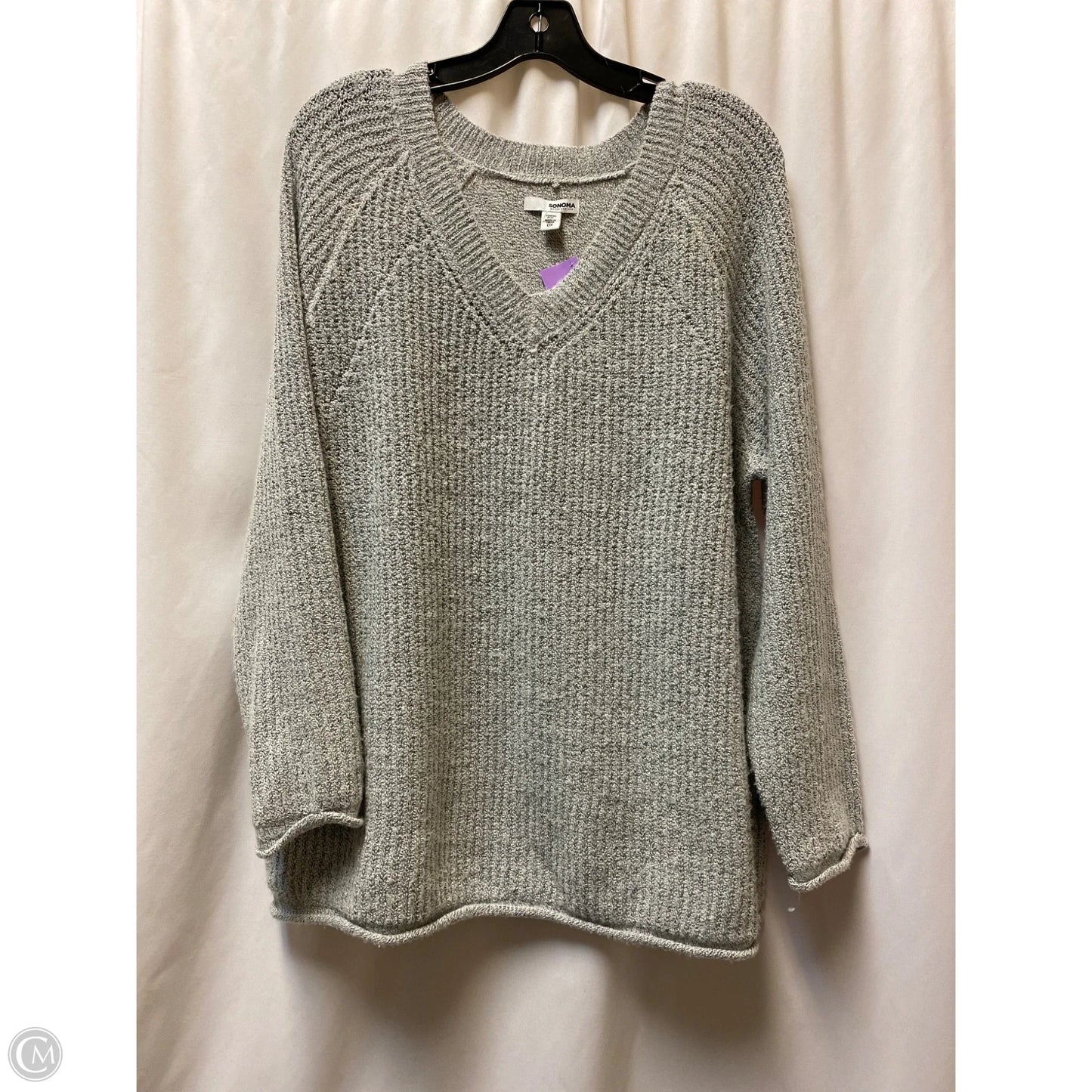 Sweater By Sonoma In Grey, Size: Xl