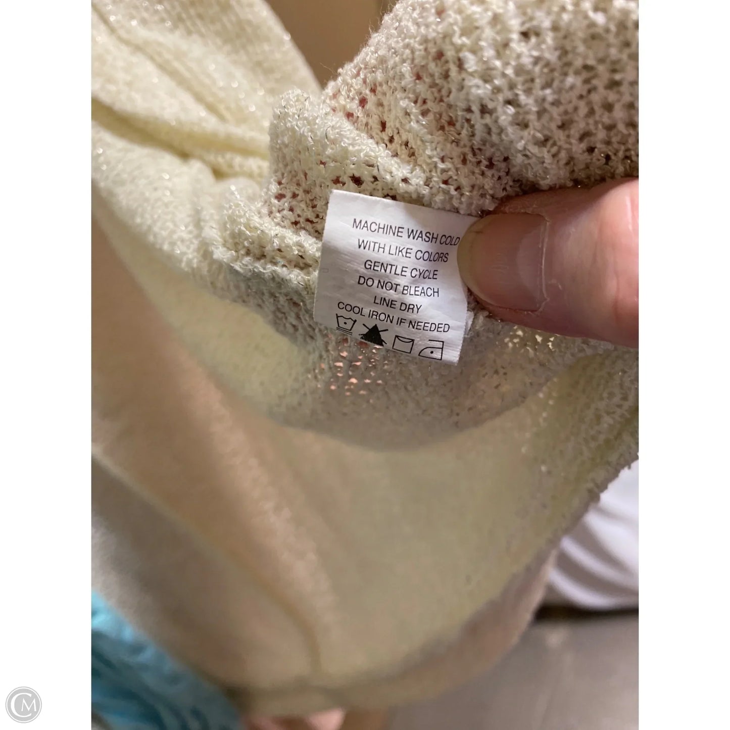 Cardigan By Eyeshadow In Cream, Size: 1x