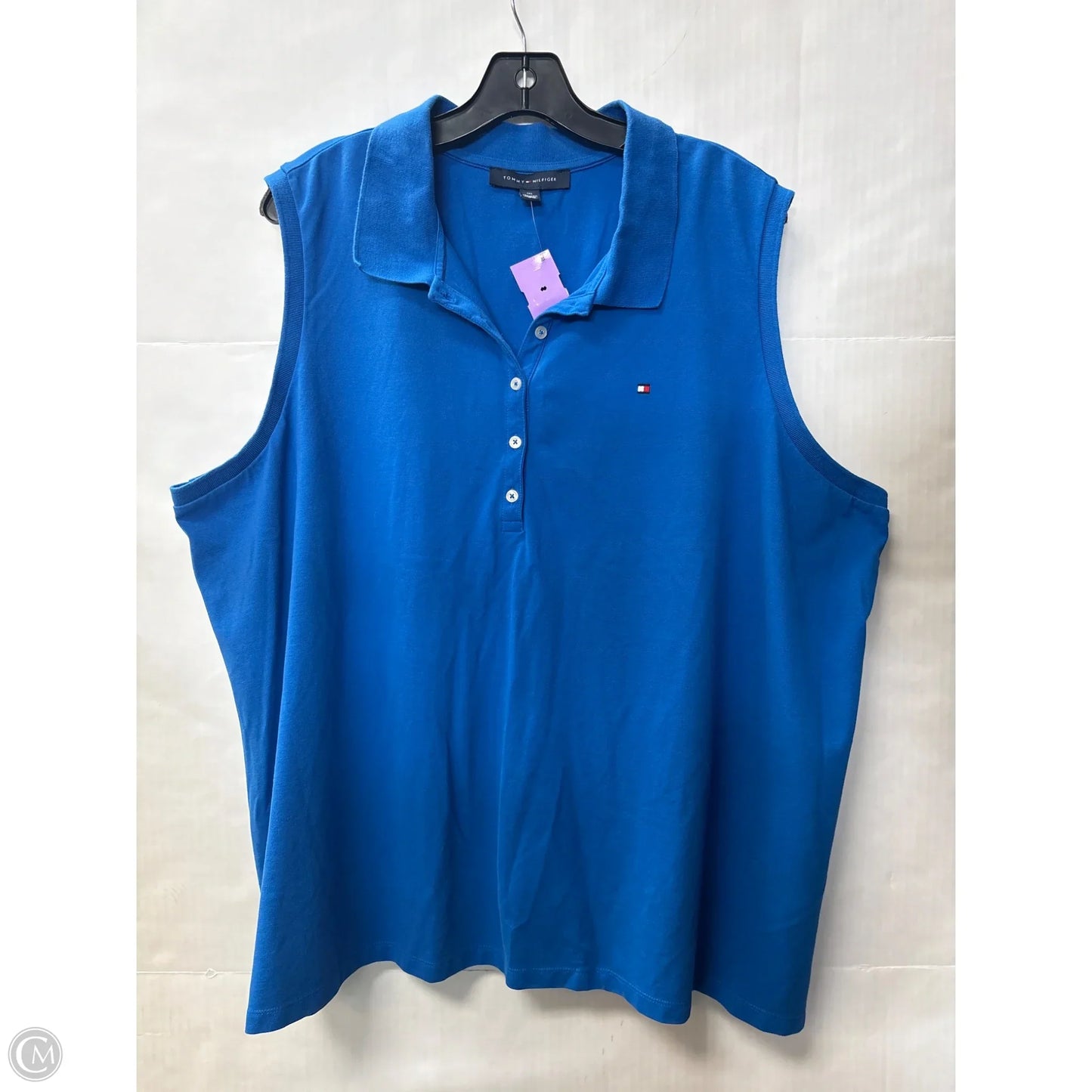 Top Sleeveless By Tommy Hilfiger In Blue, Size: 3x