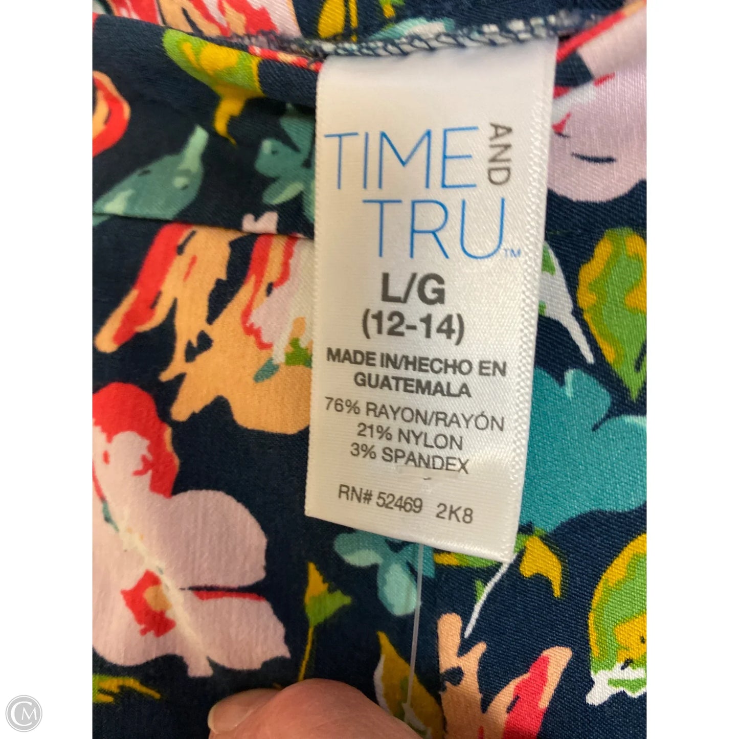 Capris By Time And Tru In Navy, Size: 12