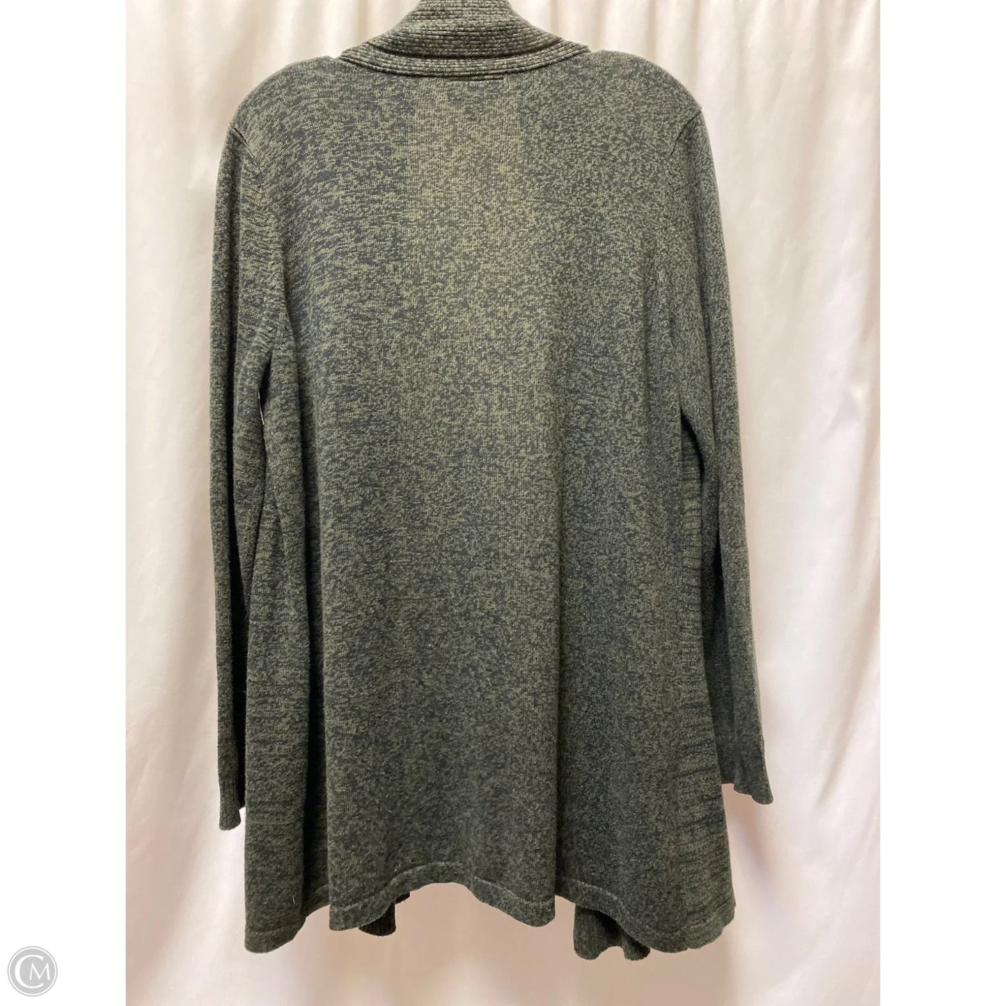 Cardigan By Ab Studio In Green, Size: Xl
