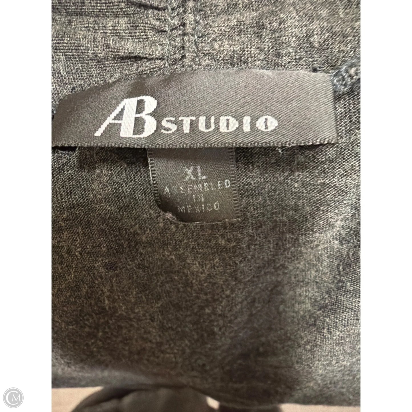 Cardigan By Ab Studio In Grey, Size: Xl