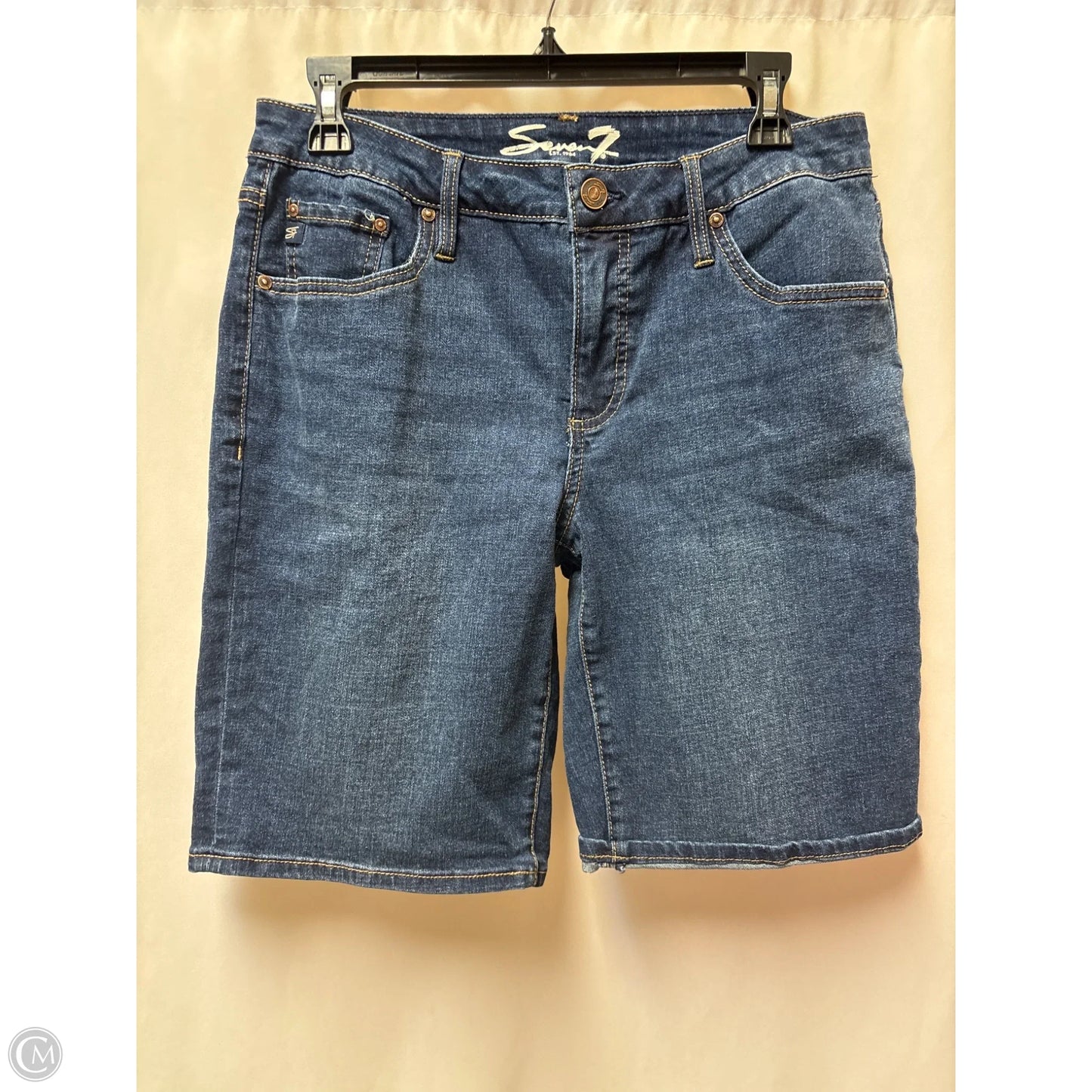 Shorts By Seven 7 In Blue Denim, Size: 6
