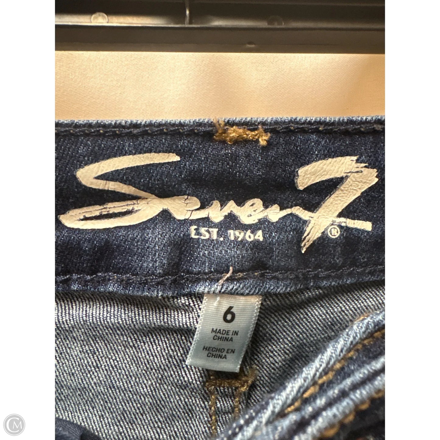 Shorts By Seven 7 In Blue Denim, Size: 6