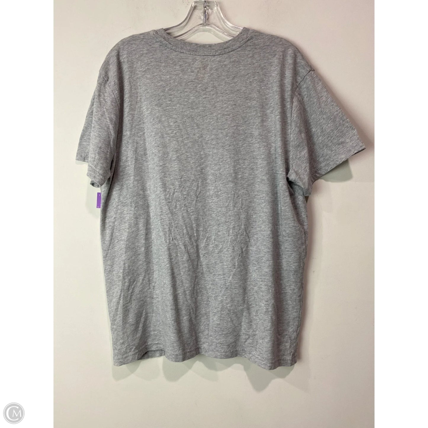 Top Short Sleeve By Clothes Mentor In Grey, Size: L