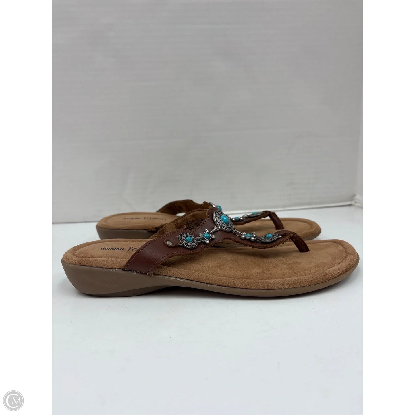 Sandals Flats By Minnetonka In Brown, Size: 9