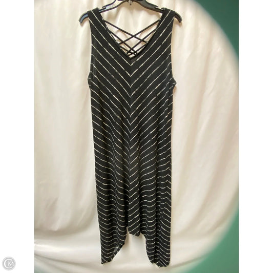 Dress Casual Maxi By Apt 9 In Black, Size: Xl