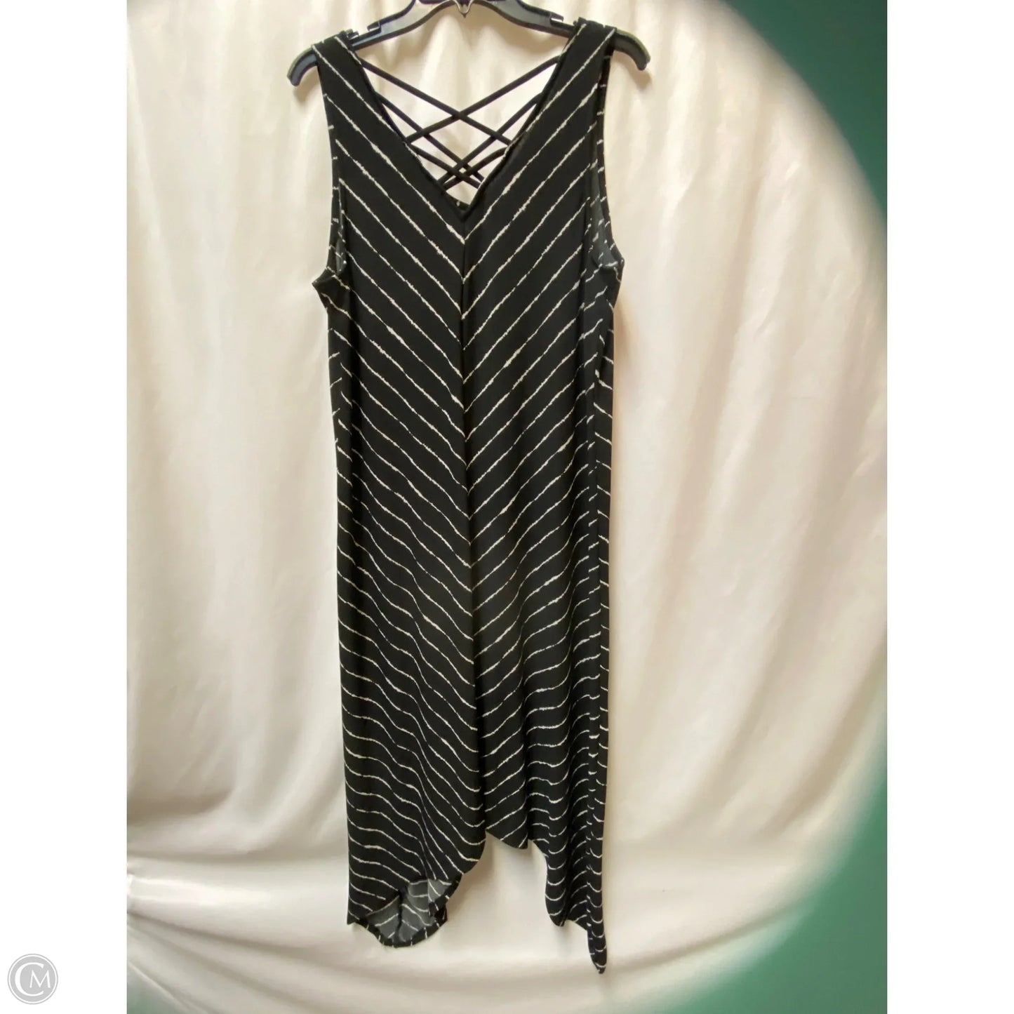 Dress Casual Maxi By Apt 9 In Black, Size: Xl