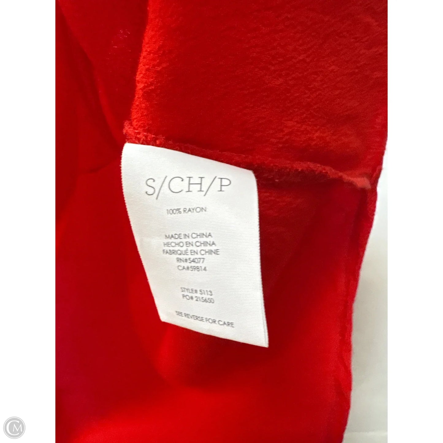 Top Sleeveless By Cabi In Red, Size: S