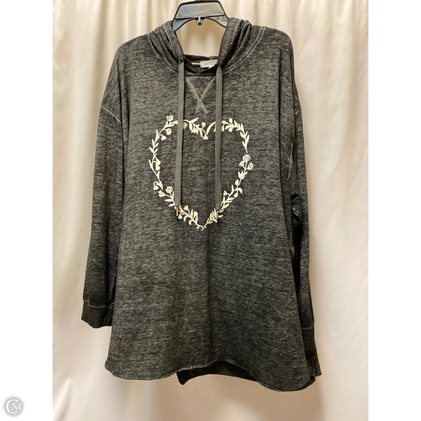 Jacket Shirt By C And C In Grey, Size: 3x