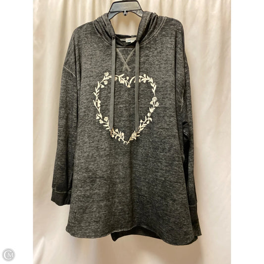 Jacket Shirt By C And C In Grey, Size: 3x