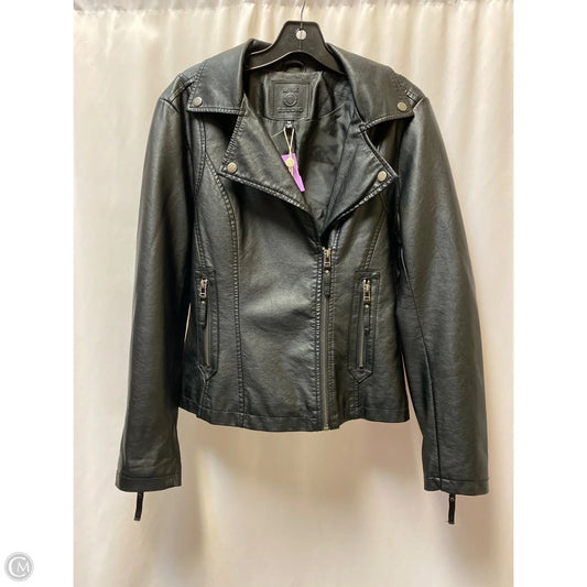 Jacket Moto By Max Studio In Black, Size: M