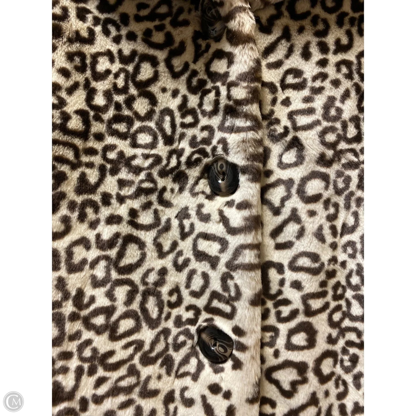 Coat Faux Fur & Sherpa By Adidas In Animal Print, Size: Xs