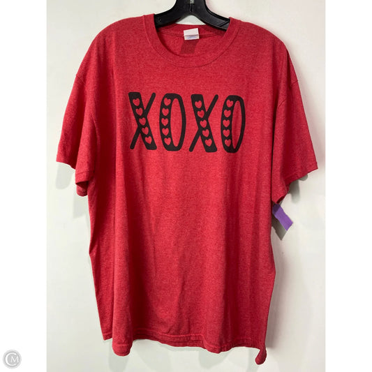 Top Short Sleeve By Clothes Mentor In Red, Size: Xl