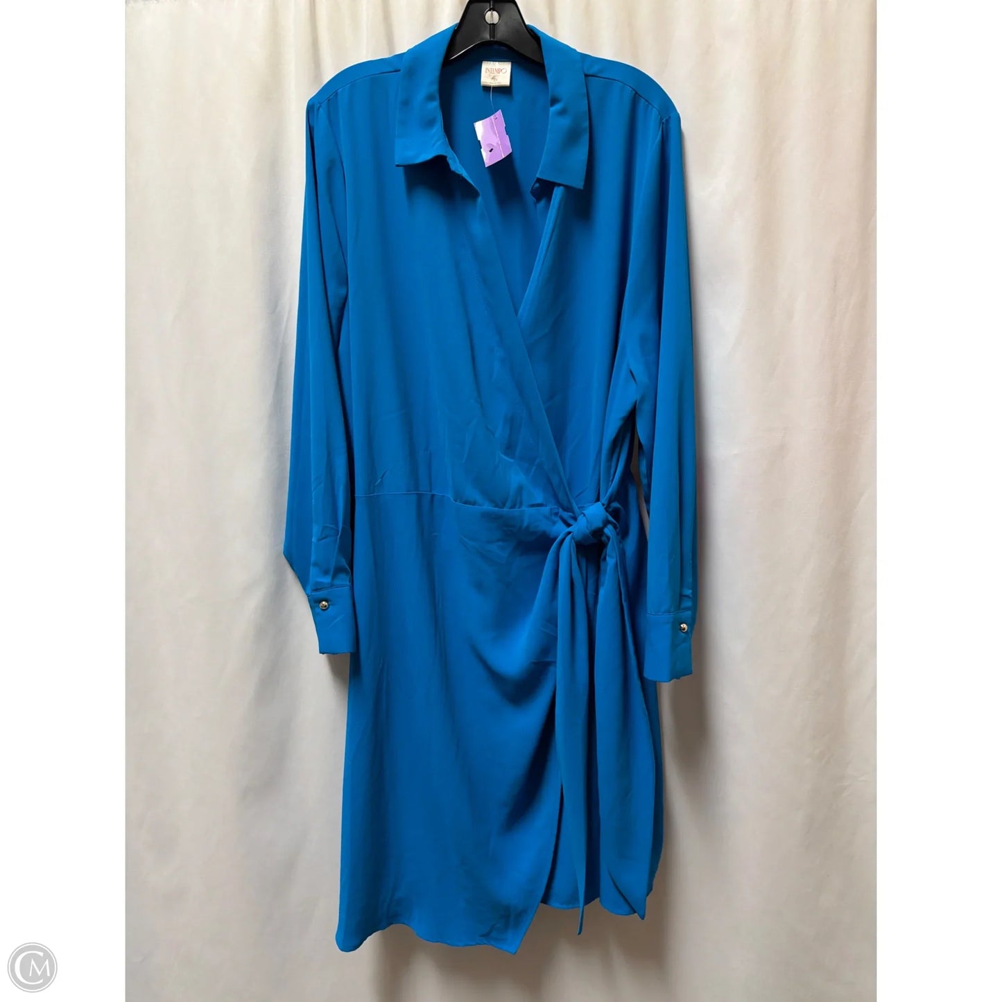 Dress Casual Maxi By Clothes Mentor In Blue, Size: 2x