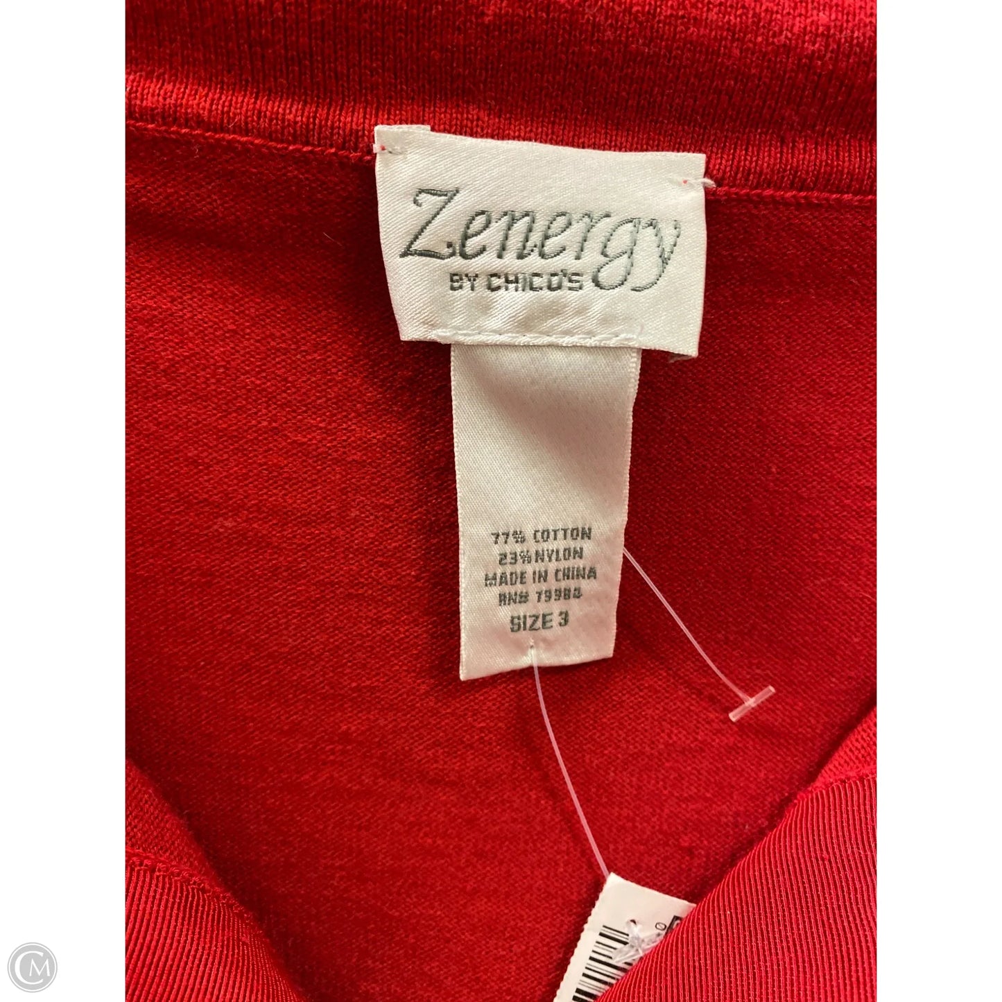 Cardigan By Chicos In Red, Size: 3x