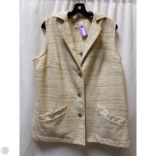 Vest Other By Clothes Mentor In Tan, Size: M