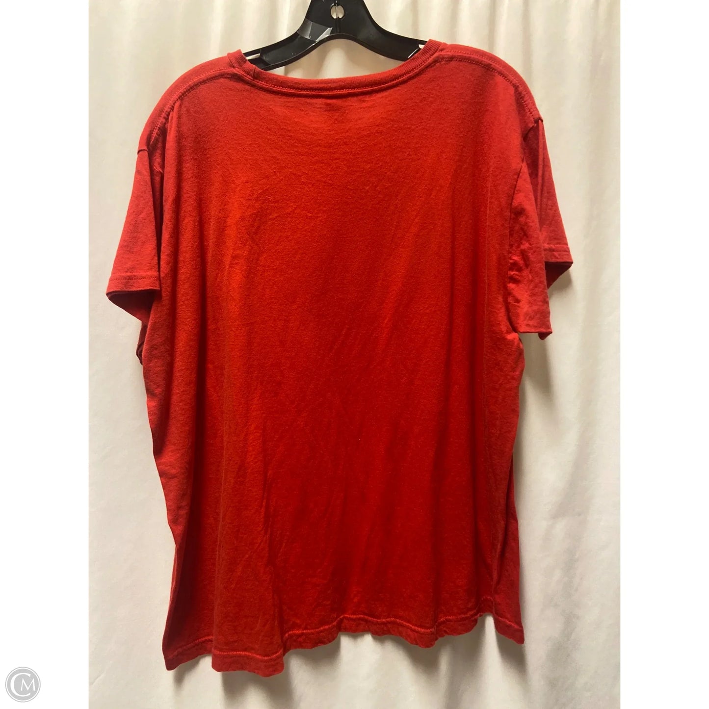 Top Short Sleeve By Clothes Mentor In Red, Size: 2x