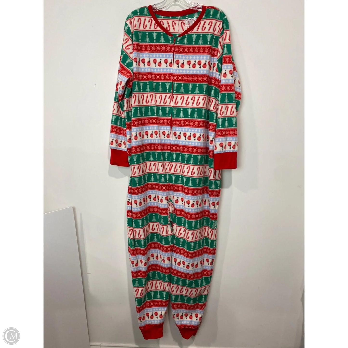 Nightgown By Clothes Mentor In Red & White, Size: Xl