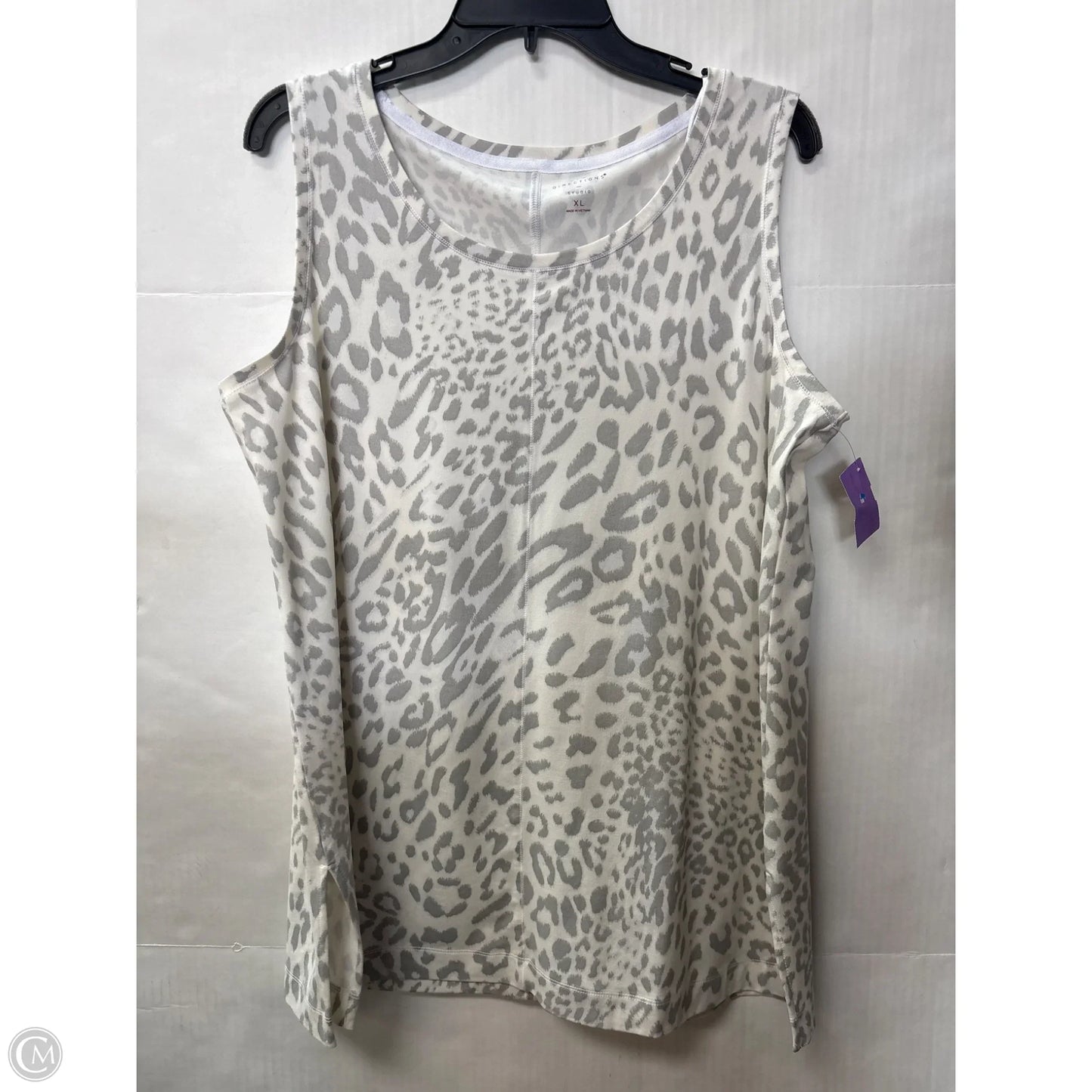 Top Sleeveless By New Directions In Grey, Size: Xl