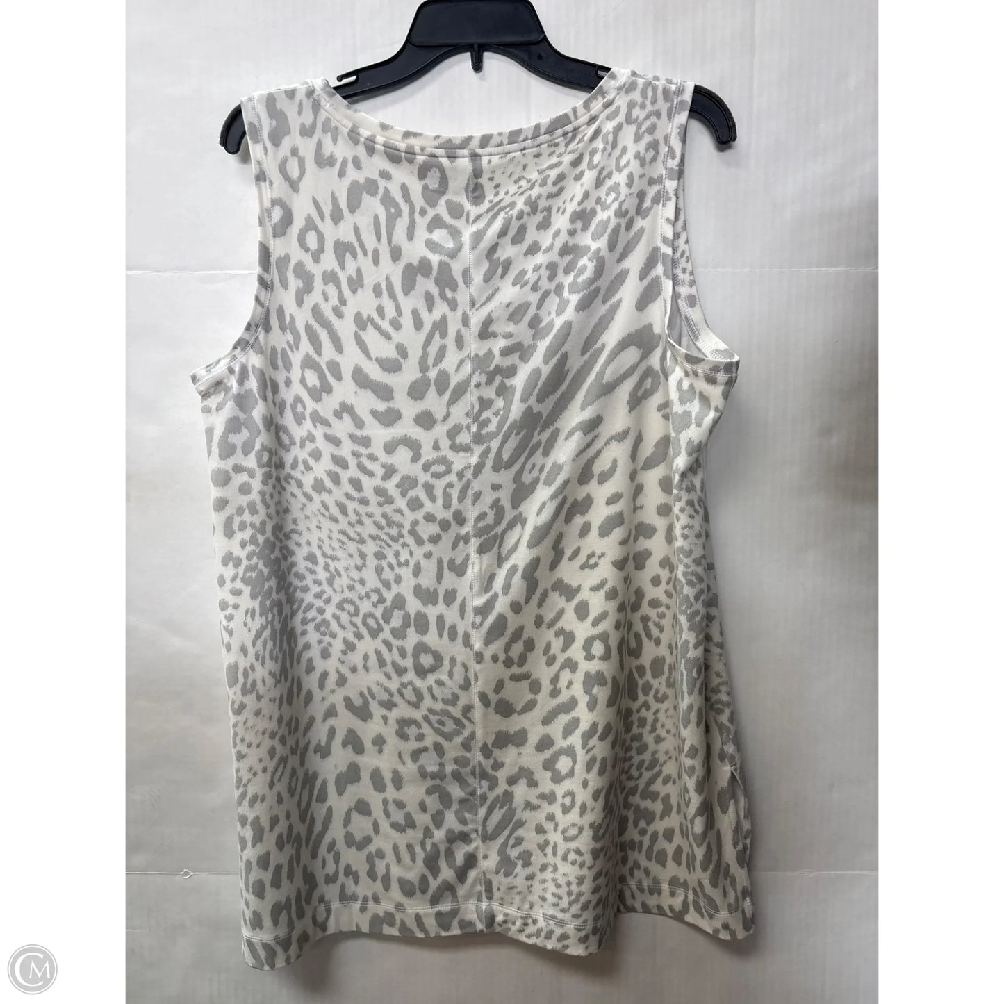 Top Sleeveless By New Directions In Grey, Size: Xl