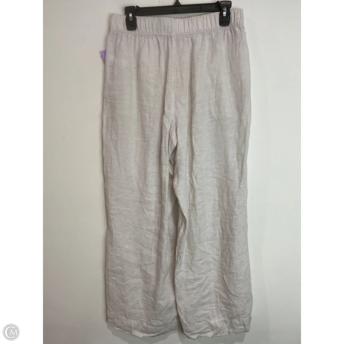 Pants Linen By Tahari By Arthur Levine In Tan, Size: M