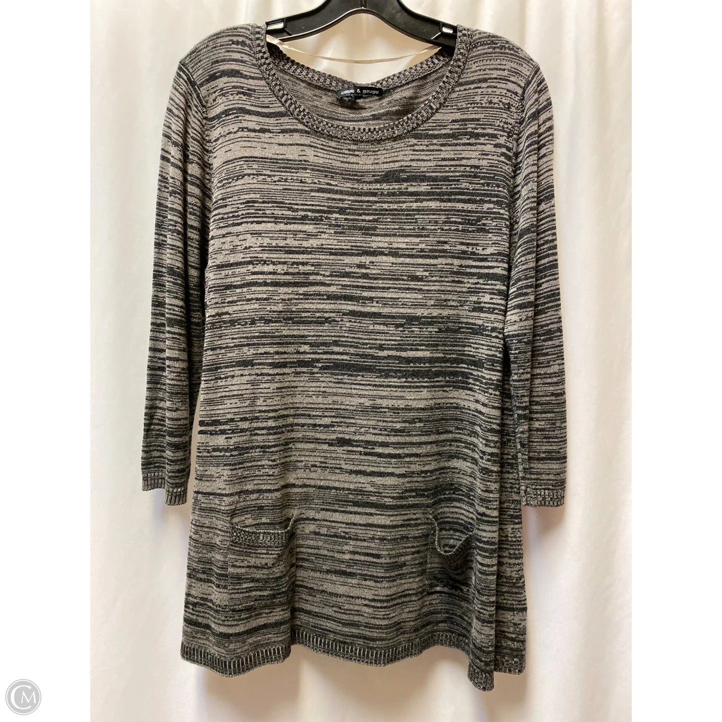 Top Long Sleeve By Cable And Gauge In Black, Size: Xl