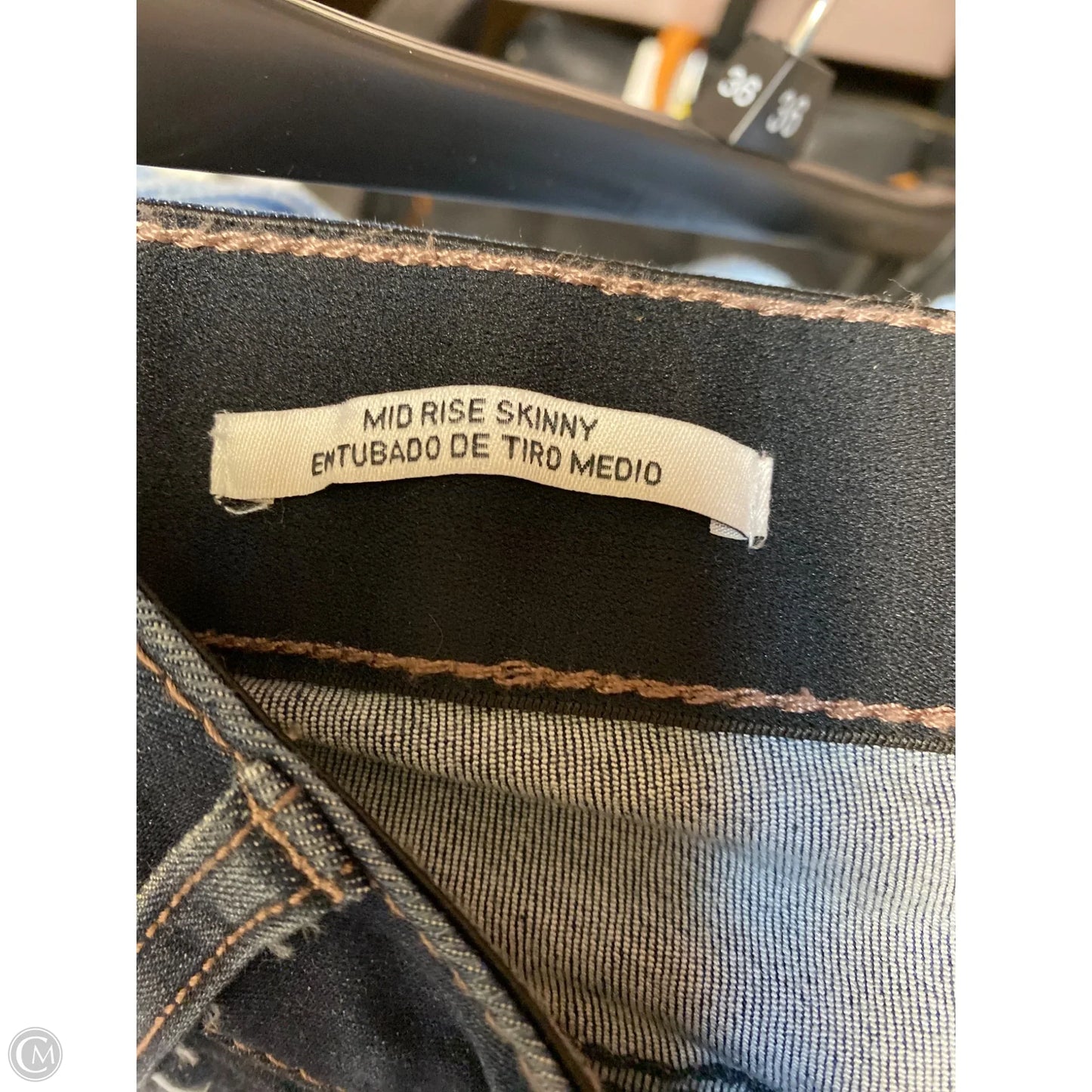 Jeans Skinny By Ava & Viv In Blue Denim, Size: 20