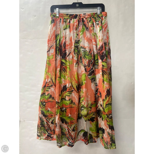 Skirt Midi By Clothes Mentor In Orange, Size: Osfm