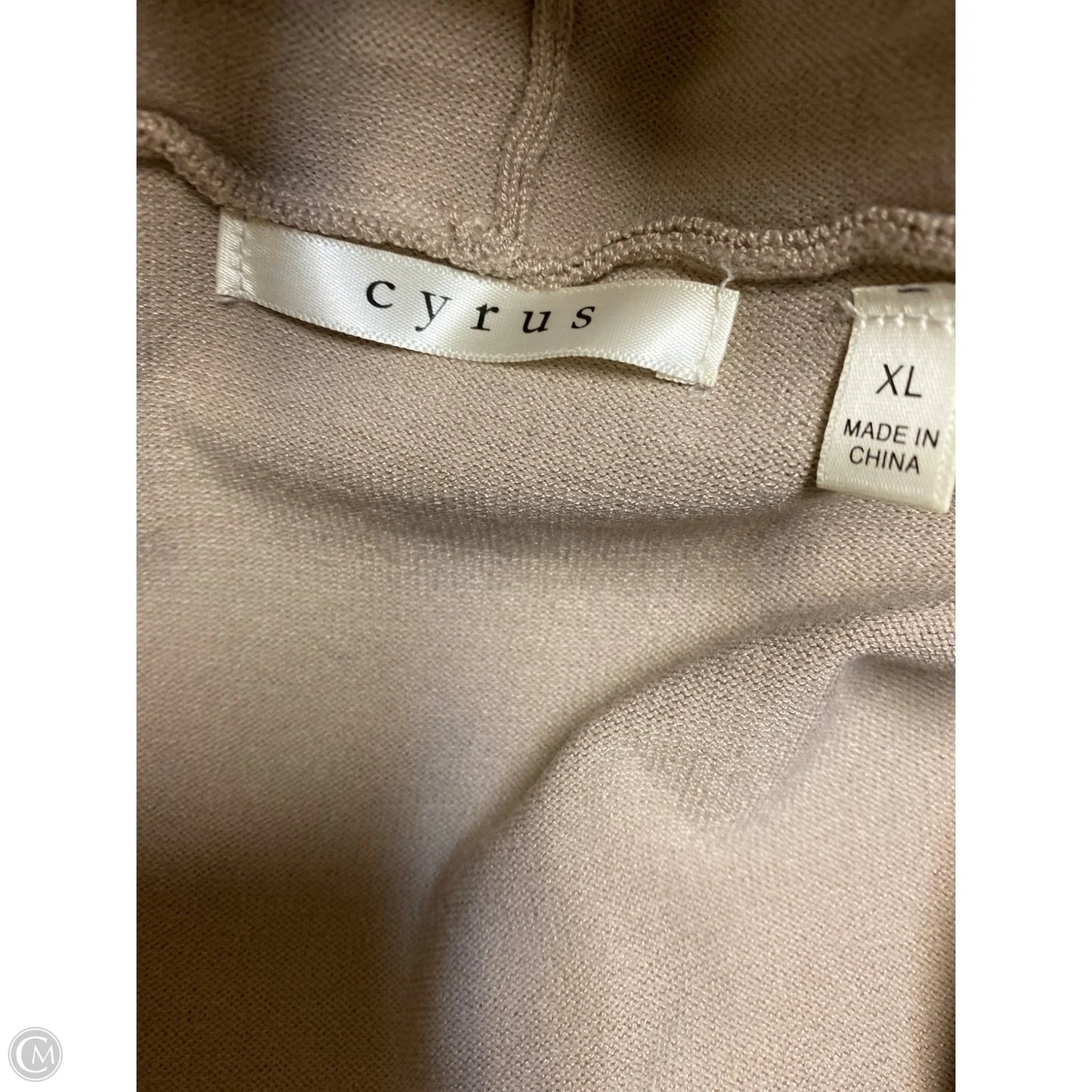 Cardigan By Cyrus Knits In Tan, Size: Xl