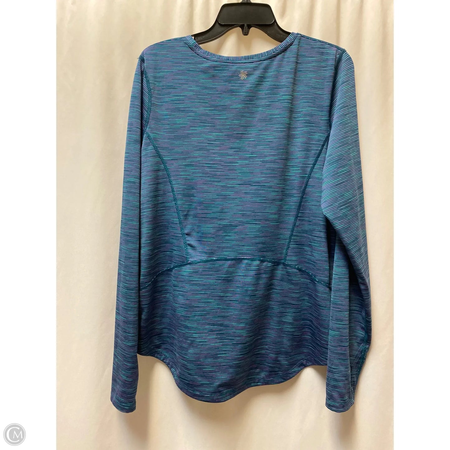 Athletic Top Long Sleeve Crewneck By Tek Gear In Blue, Size: Xl