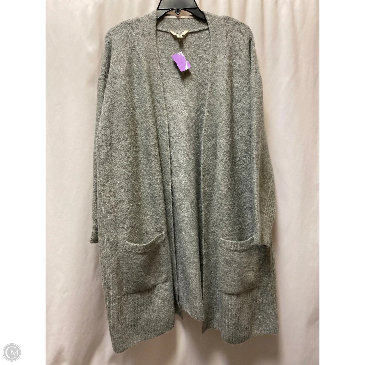 Cardigan By Terra & Sky In Grey, Size: 2x