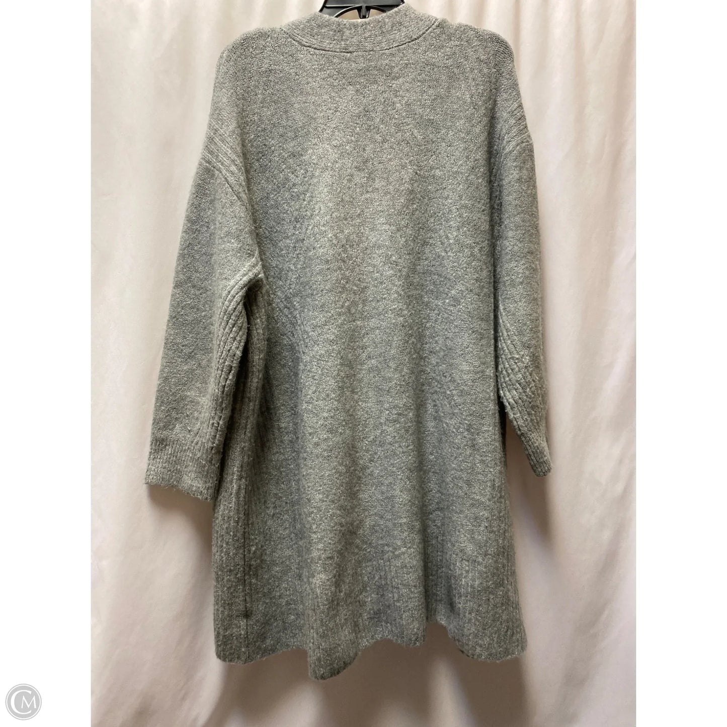 Cardigan By Terra & Sky In Grey, Size: 2x