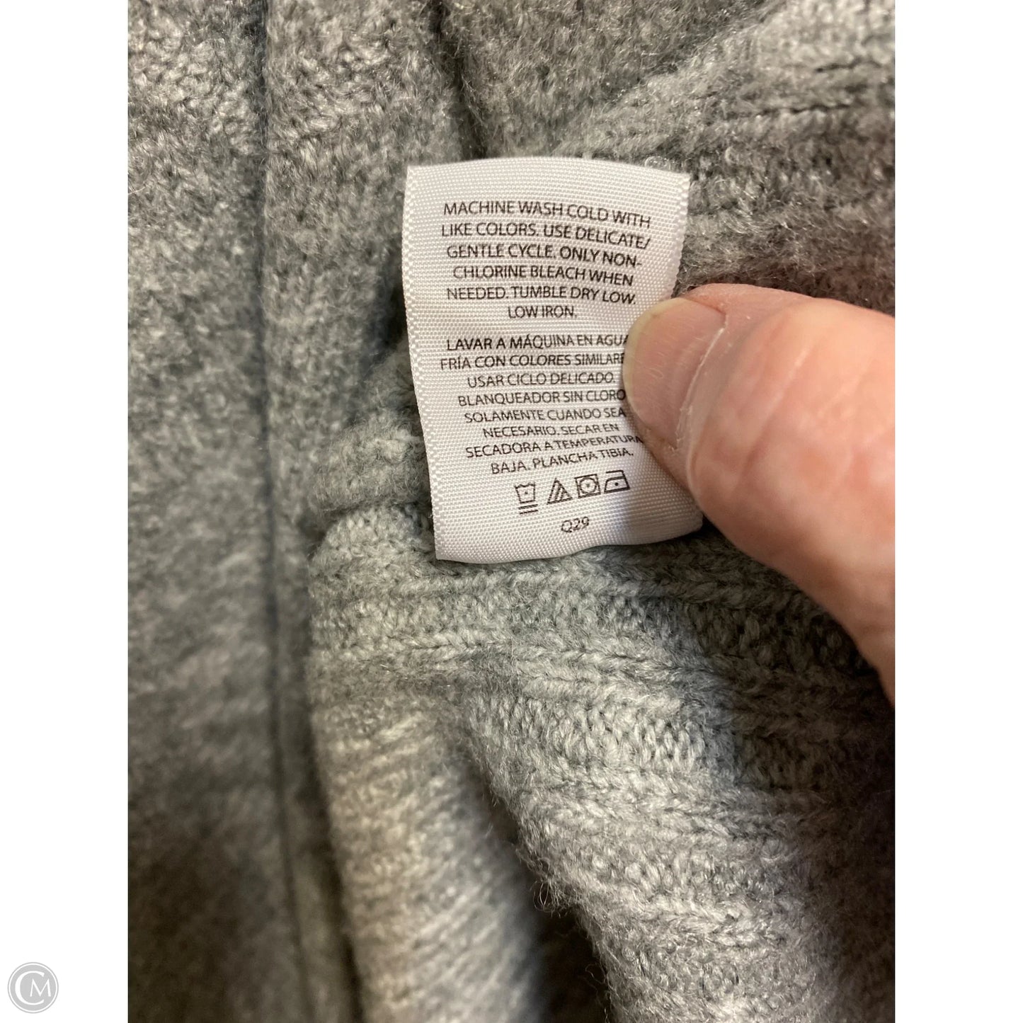 Cardigan By Terra & Sky In Grey, Size: 2x