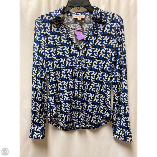 Top Long Sleeve By Philosophy In Blue, Size: L