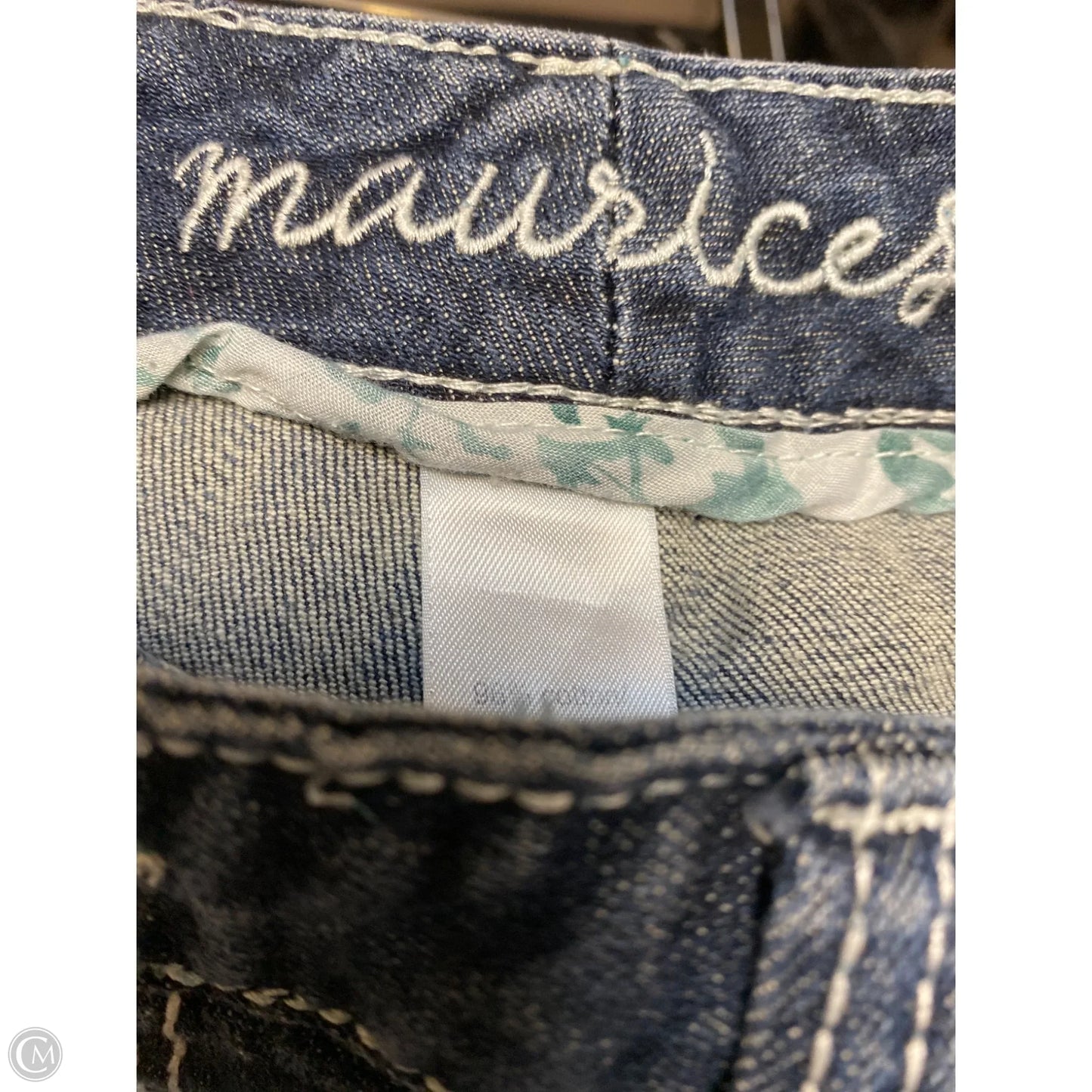 Jeans Straight By Maurices In Blue Denim, Size: 12