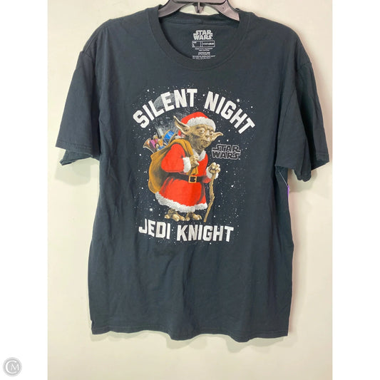 Top Short Sleeve By Clothes Mentor In Black, Size: L